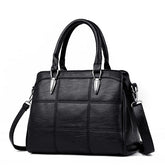 Solid Color Large Wallet Retro Shoulder Bag Mssza