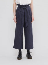 Solid Color Loose Causal Wide Leg Pants With Belt Mssza