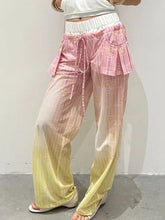 Spliced Pocket High Waist Slimming Temperament Basics Pants Mssza