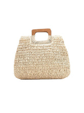 Spring Solid Straw Weaving Handbags Mssza