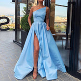 Evening Off Shoulder High Waist Slim Fit Elegant Chic Party Dress Mssaz Desses