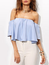 Strapless Off-shoulder Crop Tops Mssza