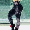 Stretchy Gym Tights High Waisted Seamless Printing Yoga Pants Mssza