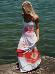 Printed Halter For Backless Bandage Maxi High Waist New Party Casual Dress Mssaz Desses
