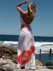Printed Halter For Backless Bandage Maxi High Waist New Party Casual Dress Mssaz Desses