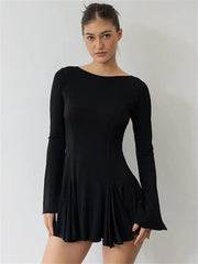 Round Neck Slim Vacation Knitted New Casual Dress Mssaz Desses