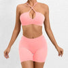 Trendy Cross Beauty Back Bra Shorts Hip-lifting Seamless Yoga Sets Mssza