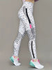 Trendy Lycra Slash Pockets Sports Print Fitness Jogging Streetwear Mssza