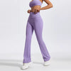 Trendy Quick Drying Yoga Gym Bra And Hight Waisted Flared Pants 2 Piece Set Mssza