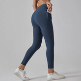 Tummy Control Running With Pockets High Waist Yoga Pants Mssza