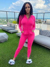 Two Piece Sets Polyester V-Neck Zipper Casual Top Outfit Mssza