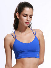 V Neck Solid Shockproof Sports Top Mssza