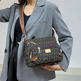 Casual High Quality er Shopper Sac A Main Many Pockets Messenger Crossbody Shoulder Handbags and Purses Mssza
