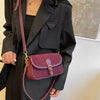 Vintage Luxury Solid Buckle Underarm Shoulder Bags Mssza