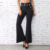 Women Bandage Wide Leg Evening Party Pants Trousers Mssza