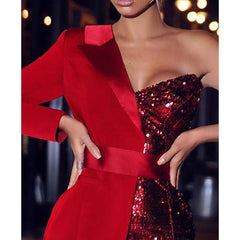 Sequined Patchwork Sey Dress Mssaz Desses