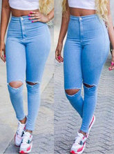 Women Stretch Denim Skinny Jeans Mssza