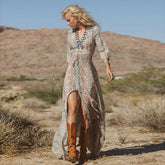 Chiffon Boho Long Maxi Dress Mssaz Desses
