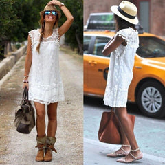 Short Mini Dress Lace Chiffon Dress Mssaz Desses