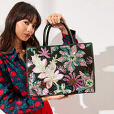 Shiny Random Pattern Large Capacity Handheld Tote Bag Mssza