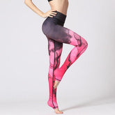 Yoga Pants High Waist Sports Leggings Long Tights Floral Running Mssza