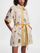 Unique Vintage Fun Shirt Style Mini Dress Mssaz Desses