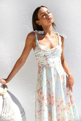 Beata Printed Strap Midi Dress Mssaz Desses