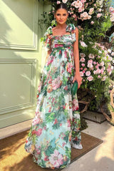 Dinah Printed Strap Maxi Dress Mssaz Desses