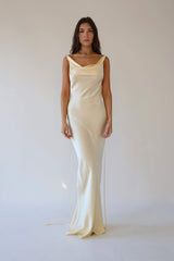 Persis Cowls Backless Satin Maxi Dress Mssaz Desses