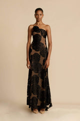 Lindsay Floral Printed One Shoulder Maxi Dress Mssaz Desses