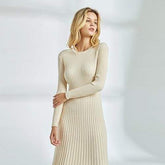 Long Knitted Sweater Dress for Casual Winter Sweater Dress Mssaz Desses