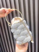 luxury Shiny Crystal Rhinestones Designer Evening Cutch Purses And Handbag Mssza
