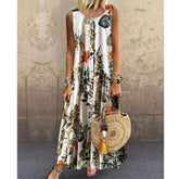 New Boho Sleeveless Dress Mssaz Desses