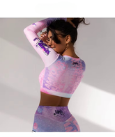 Casual Unicorn Printing High-waist Leggings Sports Yoga Set Mssza