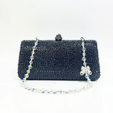 Luxury Crystal Rhinestone Butterfly Chain Wedding Party Wallet Clutch Evening Bag Mssza