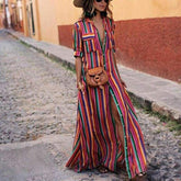 Boho Beach Holiday Maxi Dress Mssaz Desses