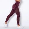Trendy High Waist Stripe Seamless Elastic Tight Hollow Hip Lift Leggings Mssza