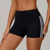 Trendy Knitted No Pocket Nylon High Waisted Shorts Mssza