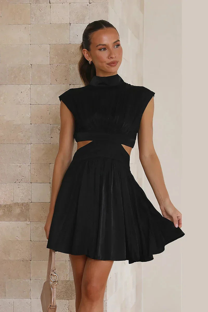 Beatrice Mini Dress Black Mssaz Desses