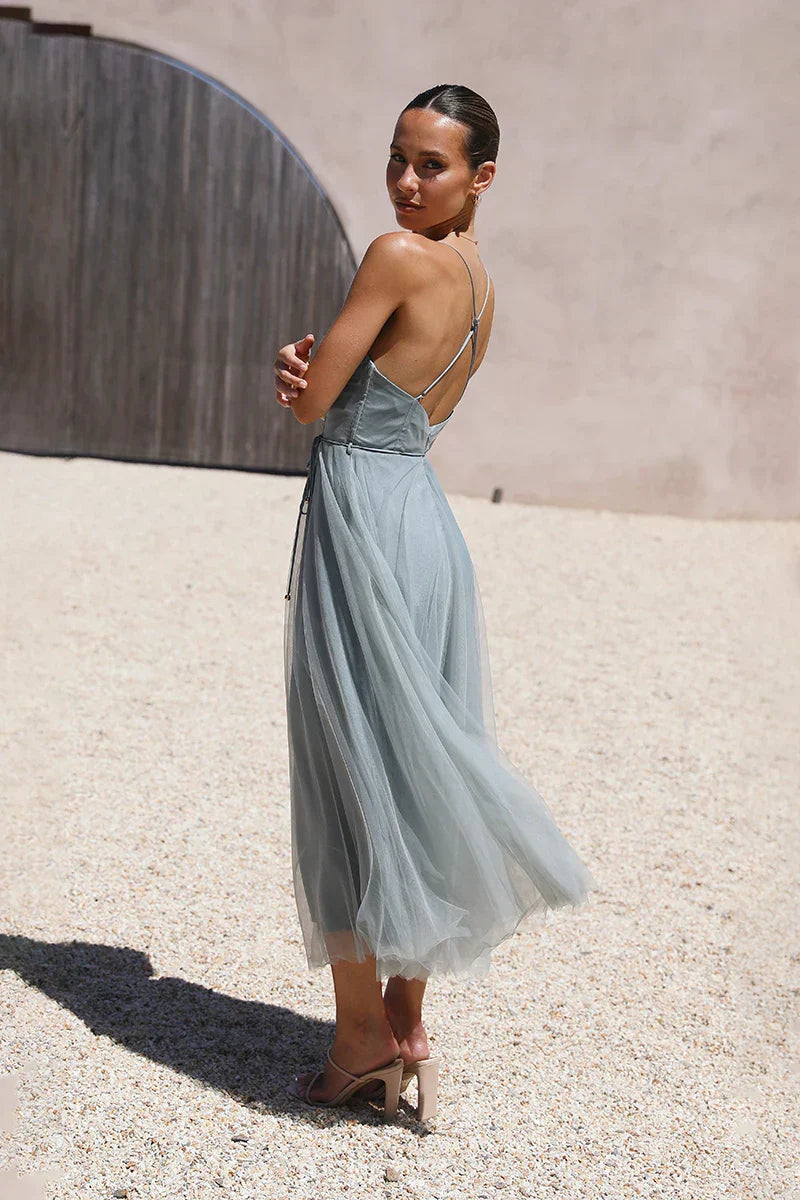 Diana Midi Dress Sage Mssaz Desses