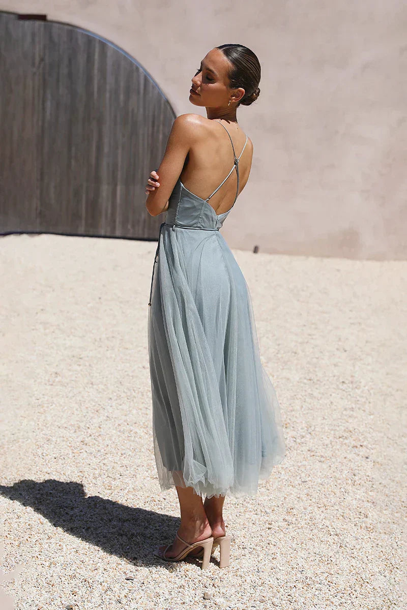 Diana Midi Dress Sage Mssaz Desses