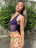 Casual Asymmetrical Flower Print Culotes Street Hottie Trend Sequins Skirts Mssza