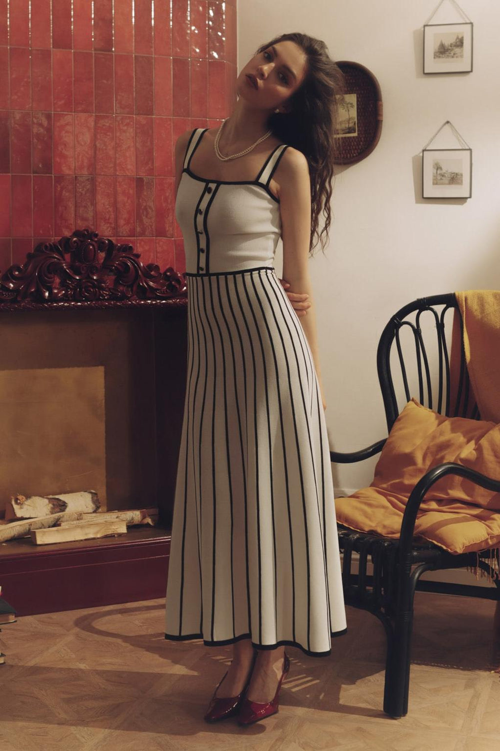 Pag Knit Cami Midi Dress Mssaz Desses