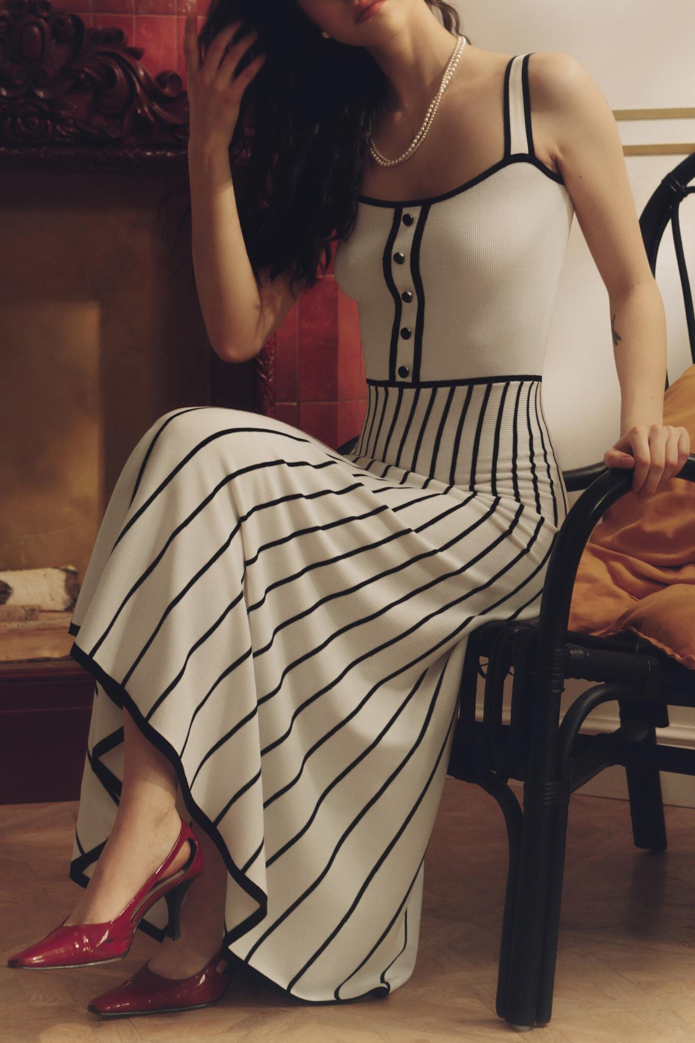Pag Knit Cami Midi Dress Mssaz Desses