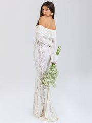 Vintage Lace Maxi Dress Mssaz Desses