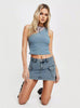 Casual Slim Fit Hip Wrapping Half length Medium Stretch Skirt Mssza