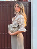 Casual Sweet Single Breasted Butterfly sleeve Ruffles Regular Fit Shirts Mssza