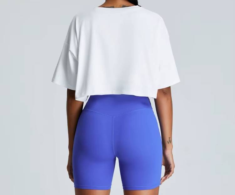 Yoga Short Sleeves Loose and Breathable Quick Drying T-shirts Mssza