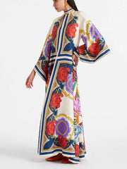 Magnifico Printed Maxi Dress Rust Mssaz Desses
