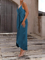Stylish Unique Strappy French Halter Midi Dresses Mssaz Desses